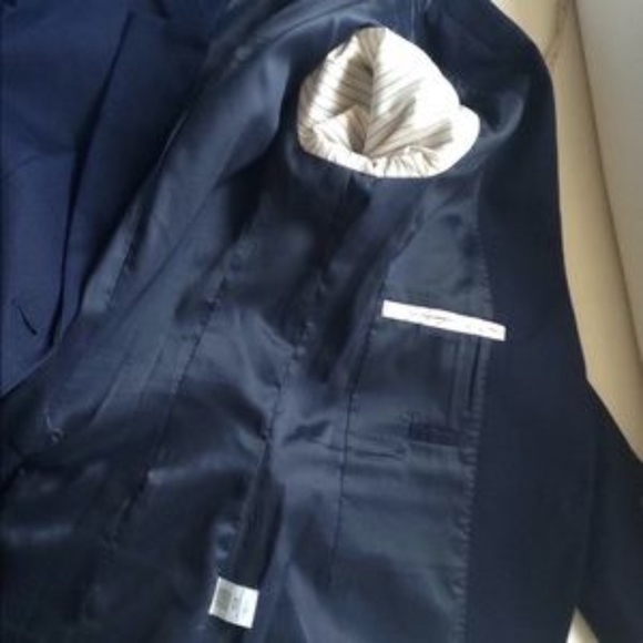 J. Crew Navy 1035 Cotton Blazer - Picture 4 of 5